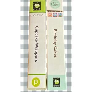 Cricut Lite Cupcake Wrappers + Cricut Cake Birthday Cakes Cartridges Lot